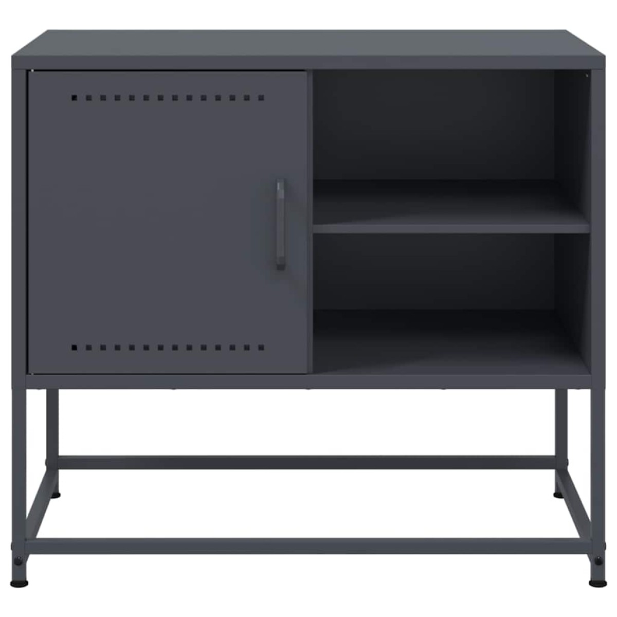vidaXL Έπιπλο Τηλεόρασης Ανθρακί 68x39x60,5 εκ. από Χάλυβα