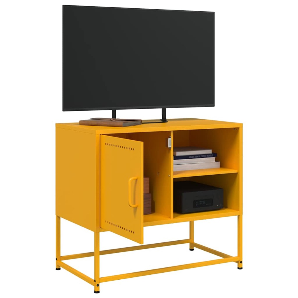 vidaXL Έπιπλο Τηλεόρασης Μουσταρδί Κίτρινο 68x39x60,5 εκ. από Ατσάλι