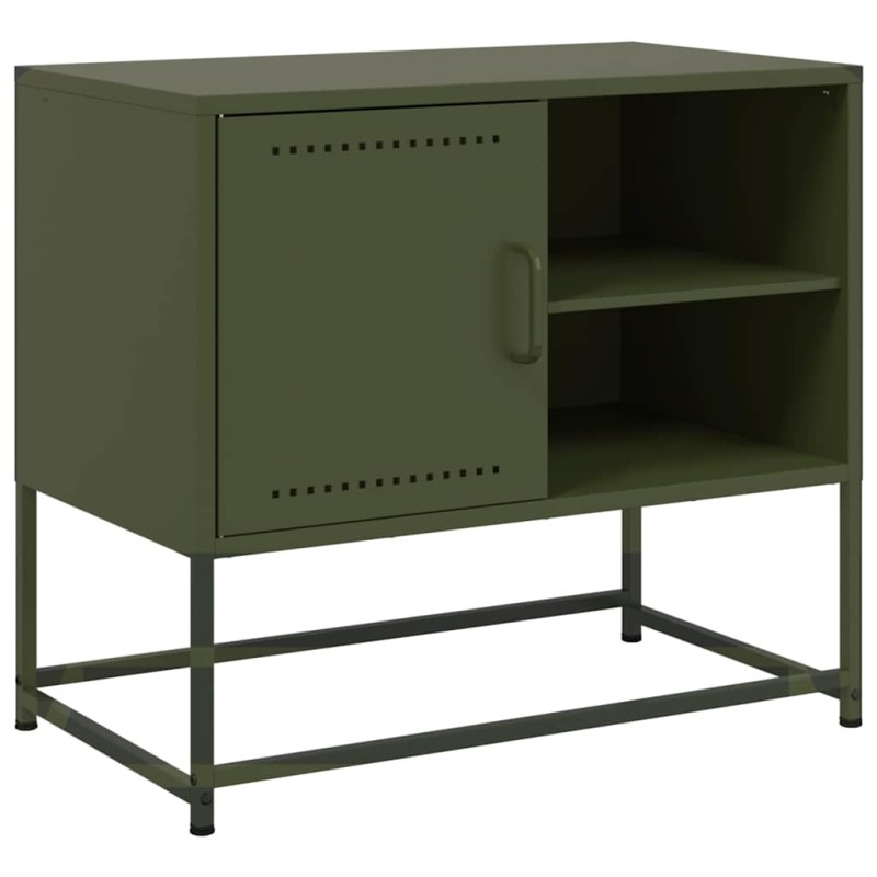 vidaXL Έπιπλο Τηλεόρασης Πράσινο Λαδί 68,5x39x60,5 εκ. από Ατσάλι