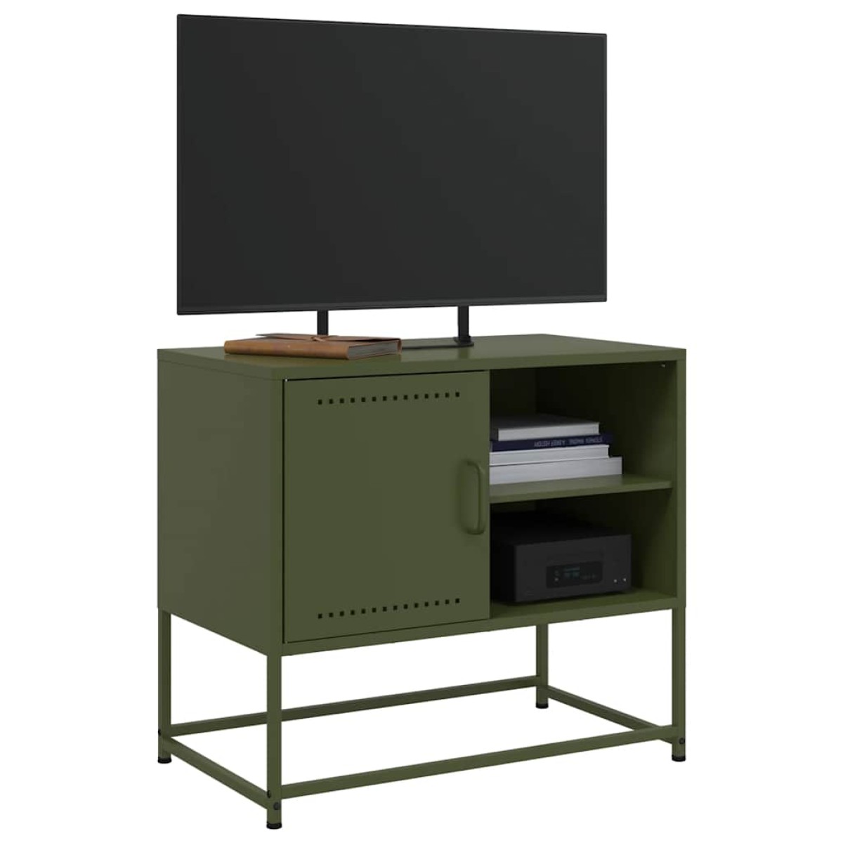 vidaXL Έπιπλο Τηλεόρασης Πράσινο Λαδί 68,5x39x60,5 εκ. από Ατσάλι