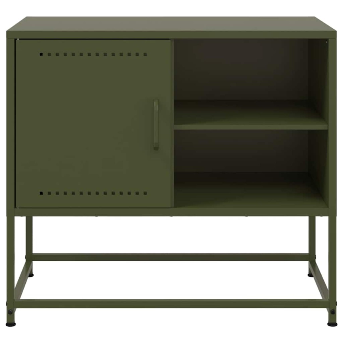vidaXL Έπιπλο Τηλεόρασης Πράσινο Λαδί 68,5x39x60,5 εκ. από Ατσάλι
