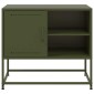 vidaXL Έπιπλο Τηλεόρασης Πράσινο Λαδί 68,5x39x60,5 εκ. από Ατσάλι