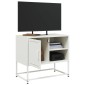vidaXL Έπιπλο Τηλεόρασης Λευκό 68x39x60,5 εκ. από Χάλυβα