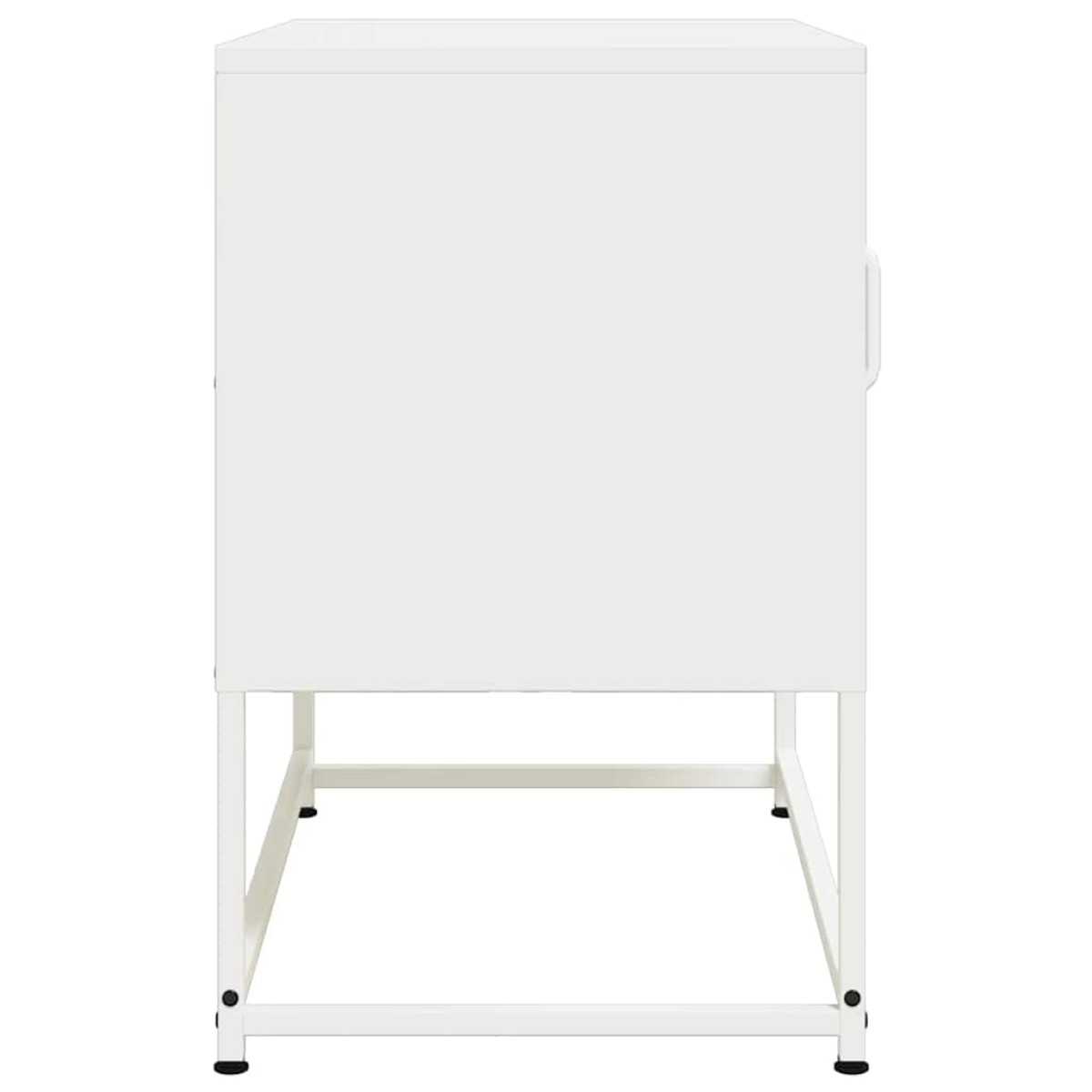 vidaXL Έπιπλο Τηλεόρασης Λευκό 68x39x60,5 εκ. από Χάλυβα