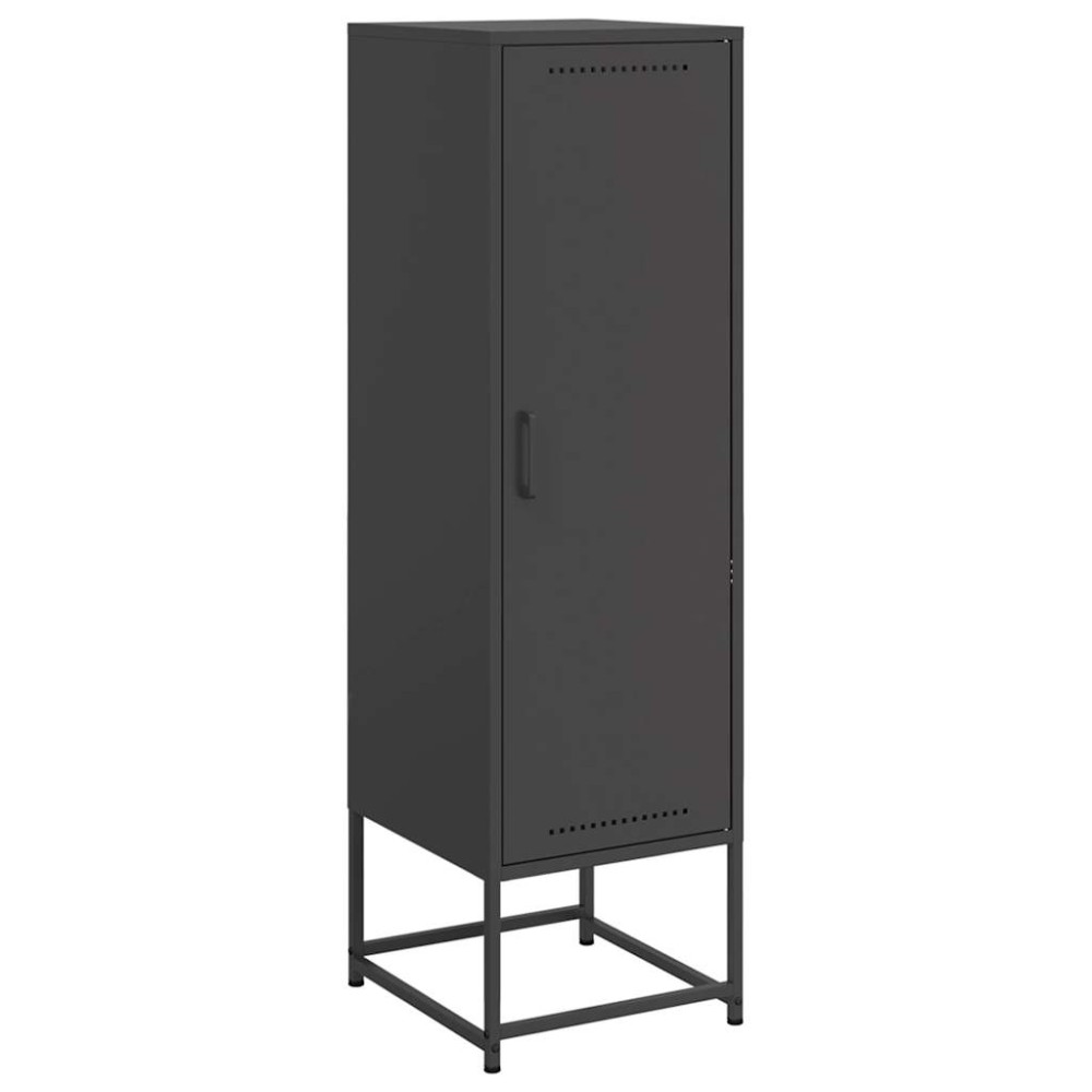 vidaXL Μπουφές Μαύρος 36x39x123 εκ. από Ατσάλι