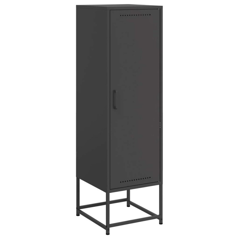 vidaXL Μπουφές Μαύρος 36x39x123 εκ. από Ατσάλι