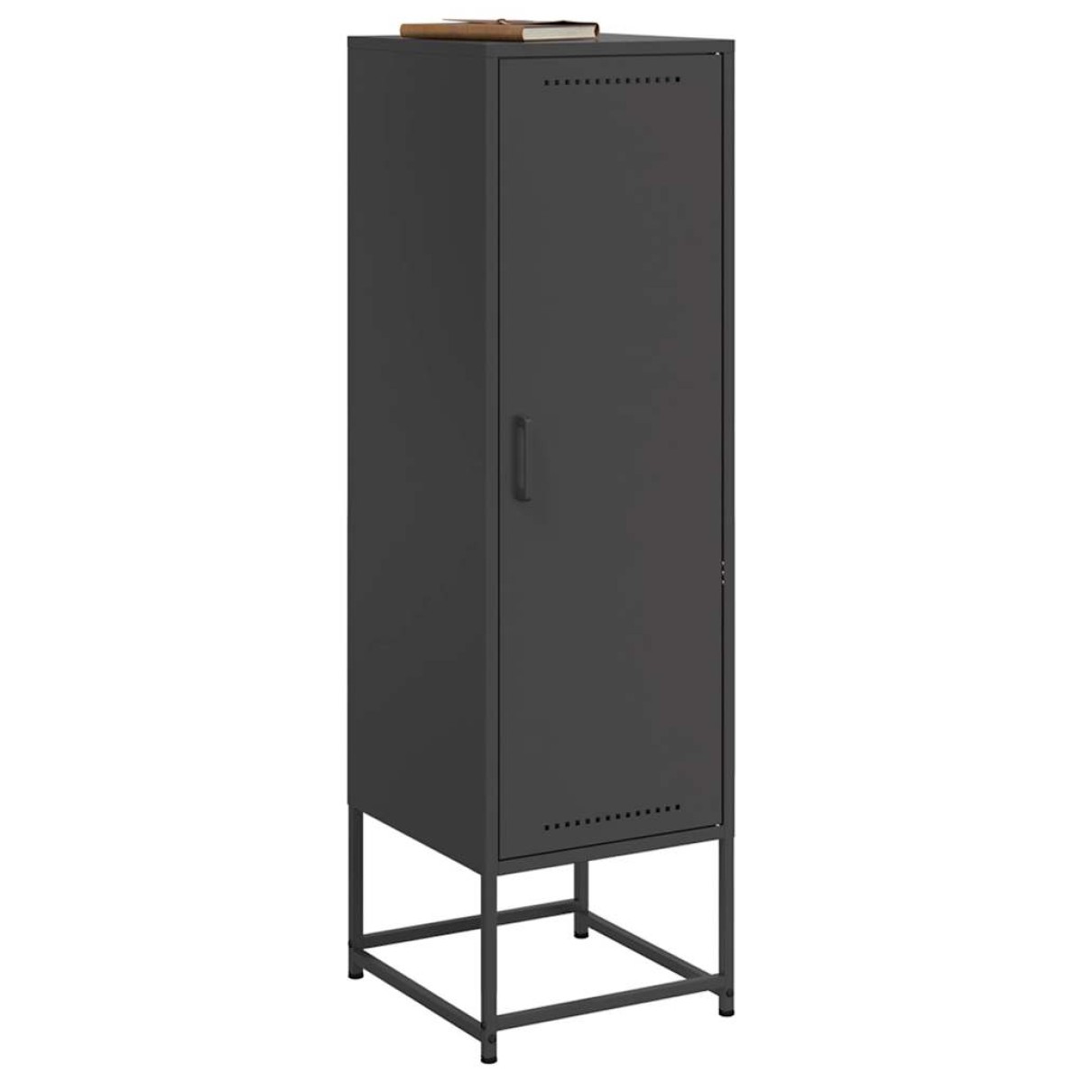 vidaXL Μπουφές Μαύρος 36x39x123 εκ. από Ατσάλι
