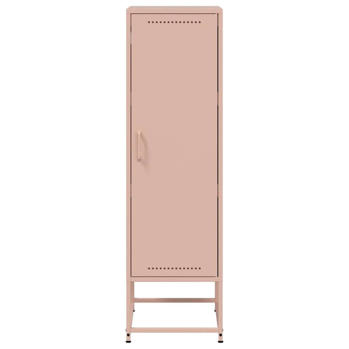 vidaXL Μπουφές Ροζ 36x39x123 εκ. από Ατσάλι