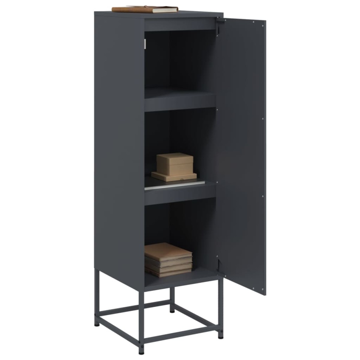 vidaXL Ντουλάπι Ανθρακί 36x39x123 εκ. από Ατσάλι