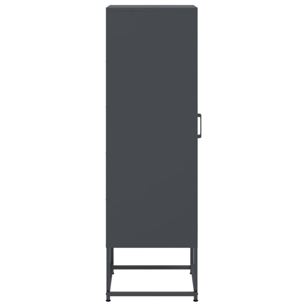 vidaXL Ντουλάπι Ανθρακί 36x39x123 εκ. από Ατσάλι