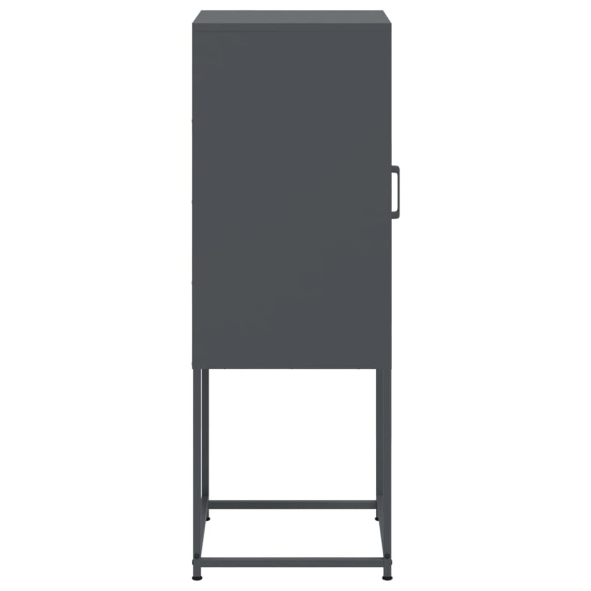 vidaXL Ντουλάπι Ανθρακί 36x39x107 εκ. από Ατσάλι