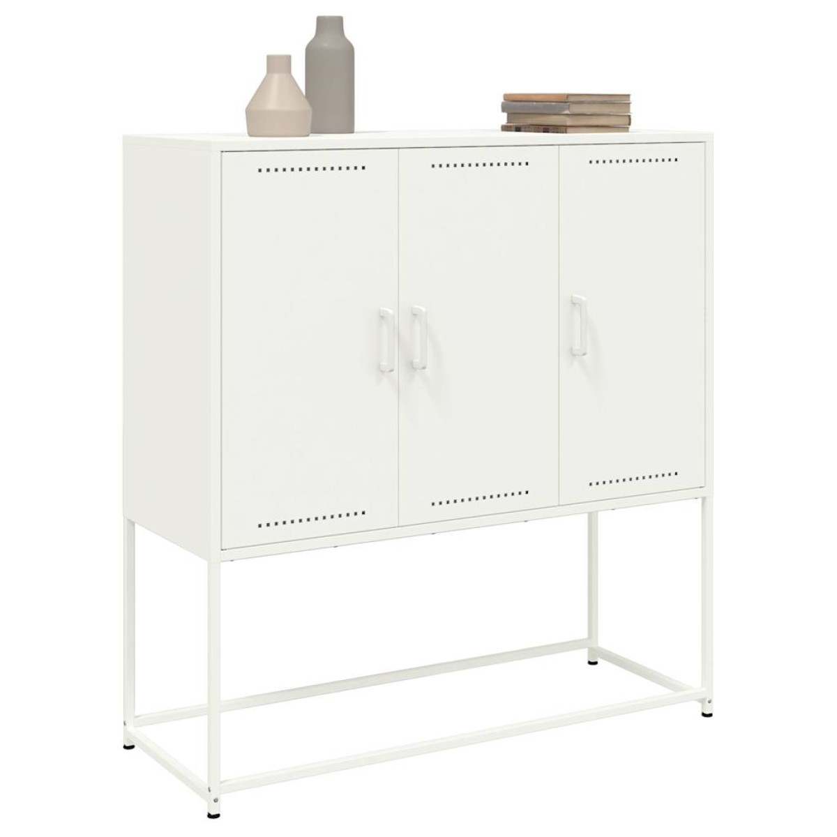 vidaXL Ντουλάπι Λευκό 100,5x39x107 εκ. Ατσάλινος