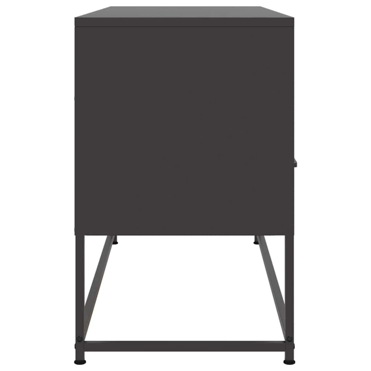 vidaXL Έπιπλο Τηλεόρασης Μαύρο 100,5x39x60,5 εκ. Ατσάλινο