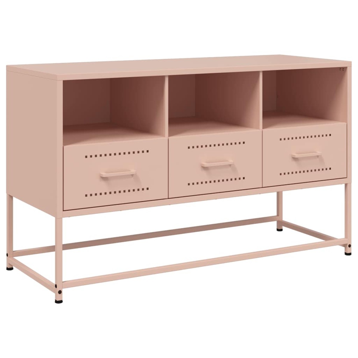 vidaXL Έπιπλο Τηλεόρασης Ροζ 100,5x39x60,5 εκ. από Ατσάλι