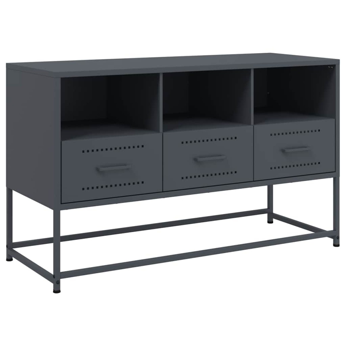 vidaXL Έπιπλο Τηλεόρασης Ανθρακί 100,5x39x60,5 εκ. από Ατσάλι