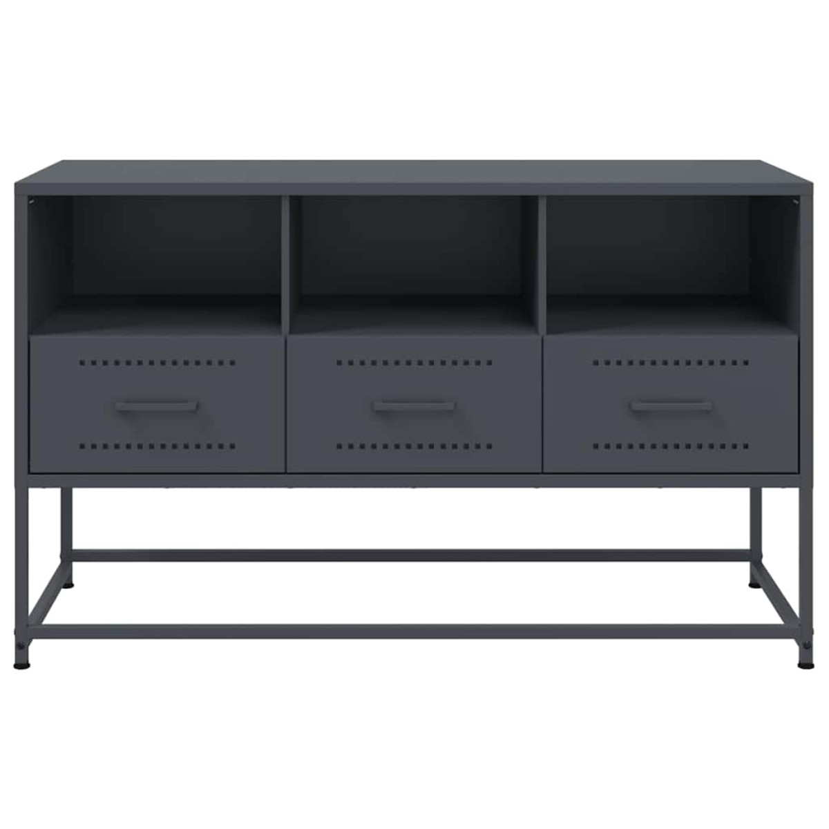 vidaXL Έπιπλο Τηλεόρασης Ανθρακί 100,5x39x60,5 εκ. από Ατσάλι