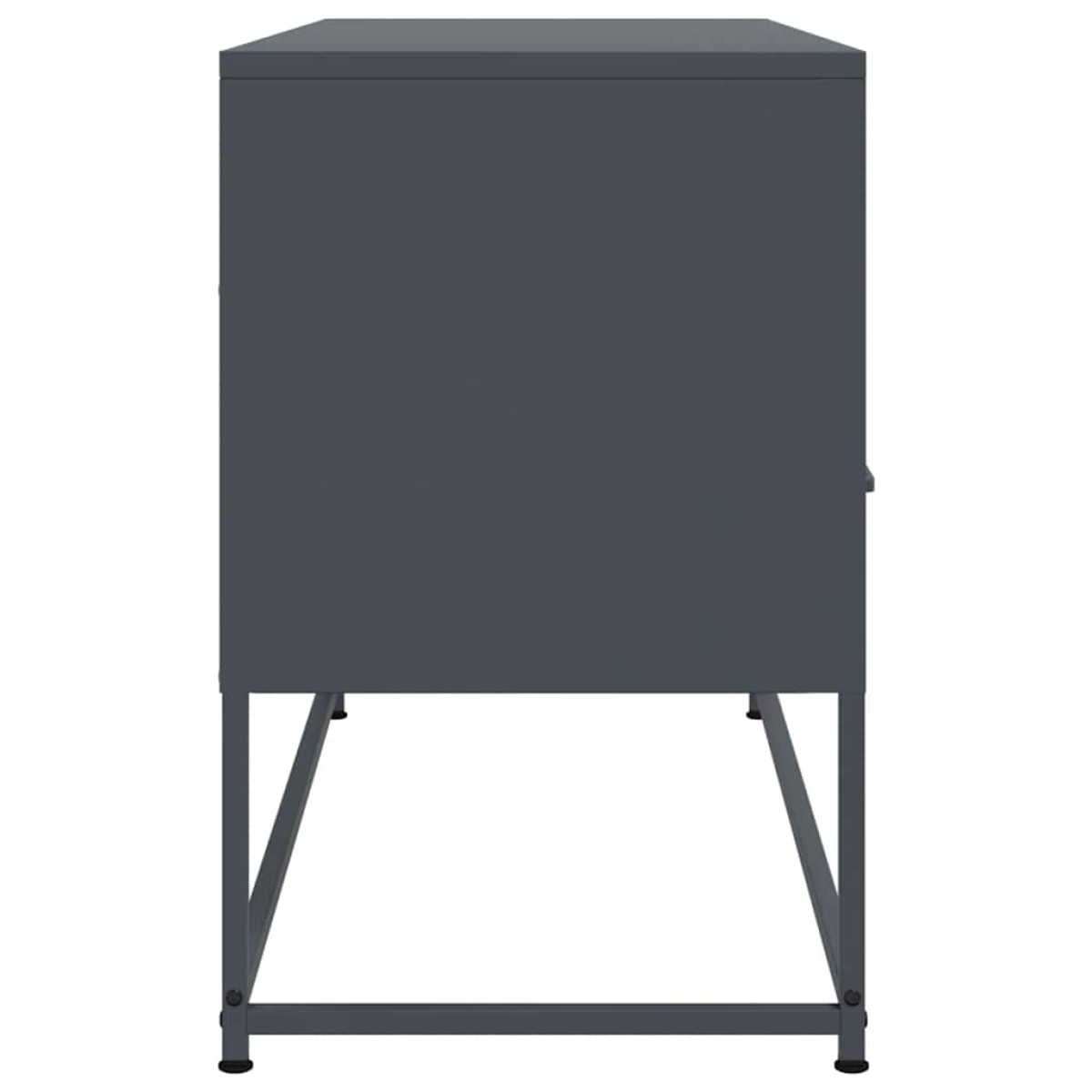 vidaXL Έπιπλο Τηλεόρασης Ανθρακί 100,5x39x60,5 εκ. από Ατσάλι