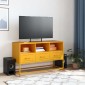 vidaXL Έπιπλο Τηλεόρασης Μουσταρδί Κίτρινο 100,5x39x60,5εκ. από Ατσάλι