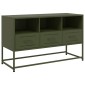 vidaXL Έπιπλο Τηλεόρασης Πράσινο Λαδί 100,5x39x60,5 εκ. από Ατσάλι
