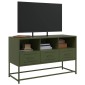 vidaXL Έπιπλο Τηλεόρασης Πράσινο Λαδί 100,5x39x60,5 εκ. από Ατσάλι