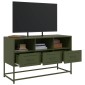 vidaXL Έπιπλο Τηλεόρασης Πράσινο Λαδί 100,5x39x60,5 εκ. από Ατσάλι