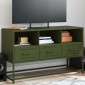 vidaXL Έπιπλο Τηλεόρασης Πράσινο Λαδί 100,5x39x60,5 εκ. από Ατσάλι