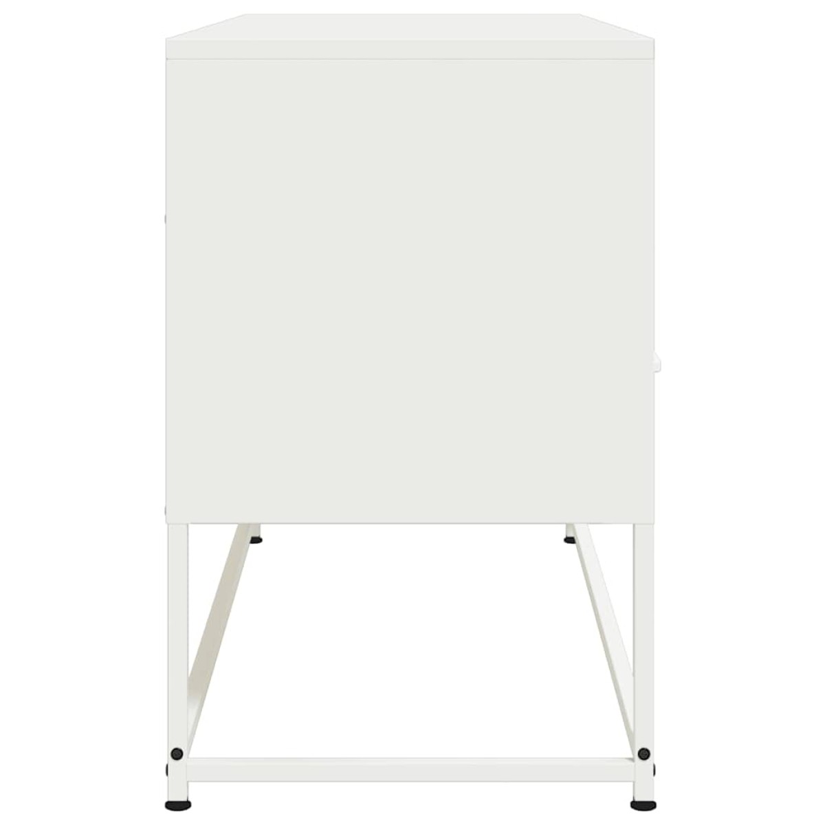 vidaXL Έπιπλο Τηλεόρασης Λευκό 100,5x39x60,5 εκ. από Ατσάλι