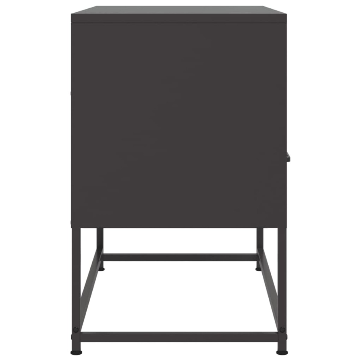vidaXL Έπιπλο Τηλεόρασης Μαύρο 68,5x39x60,5 εκ. Ατσάλινο