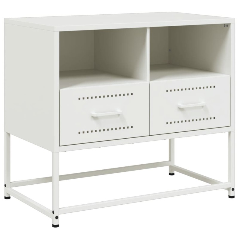 vidaXL Έπιπλο Τηλεόρασης Λευκό 68x39x60,5 εκ. από Χάλυβα