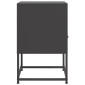 vidaXL Κομοδίνα 2 τεμ. Μαύρα 36x39x60,5 εκ. Χάλυβα