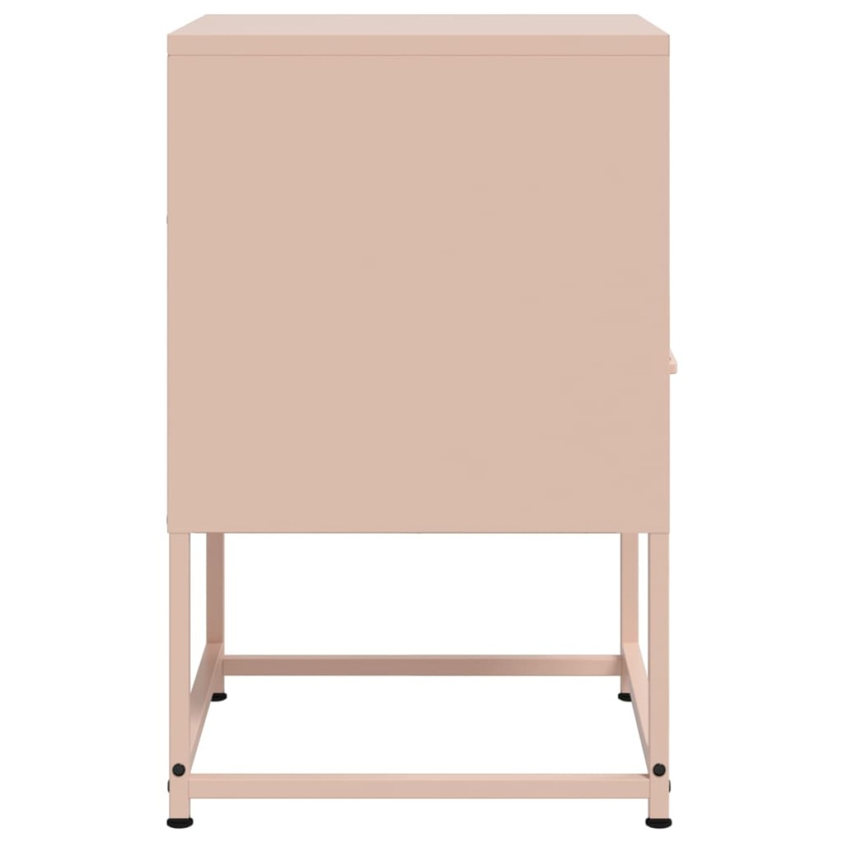 vidaXL Κομοδίνα 2 τεμ. Ροζ 36x39x60,5 εκ. από Χάλυβα