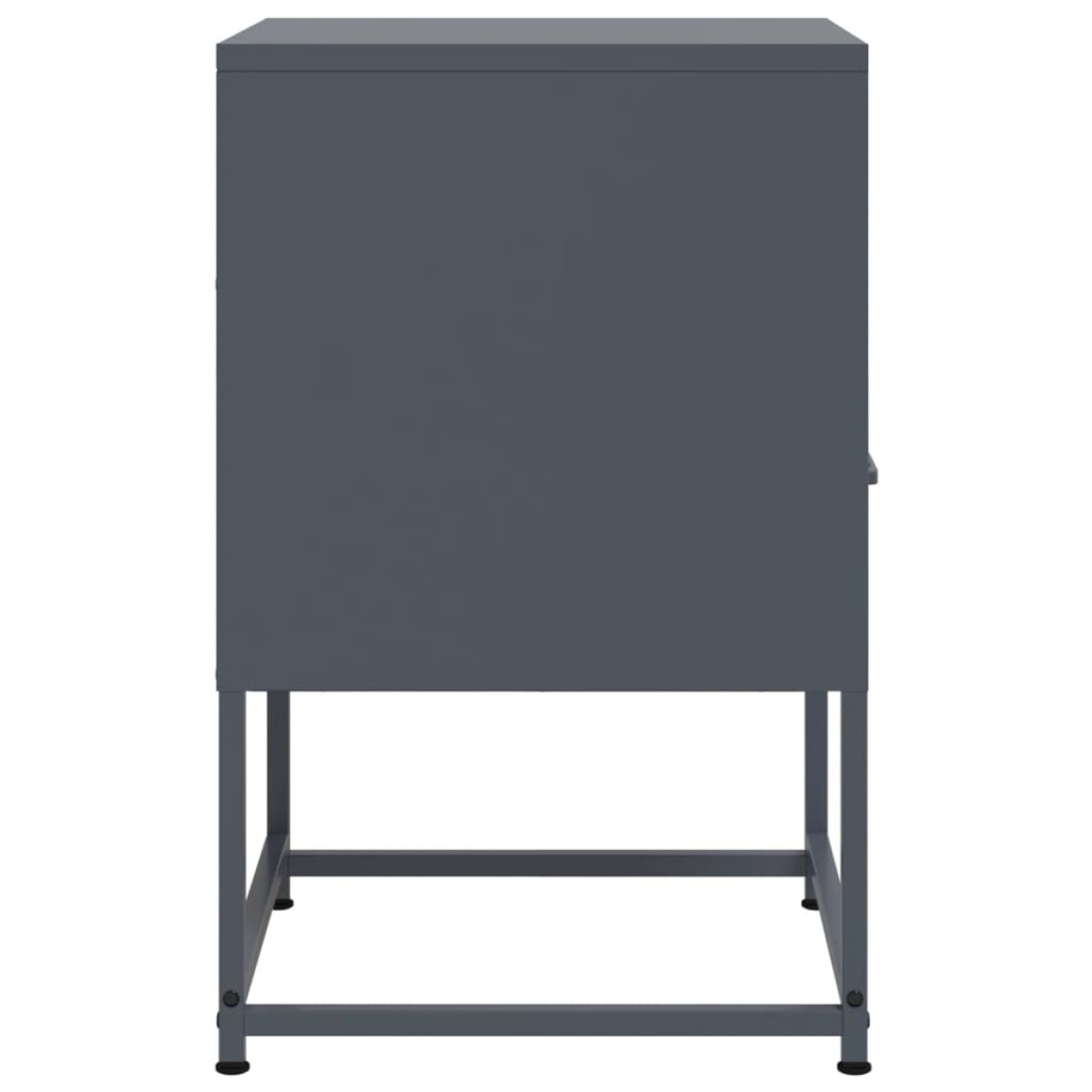 vidaXL Κομοδίνο Ανθρακί 36 x 39 x 60,5 εκ. Ατσάλινο