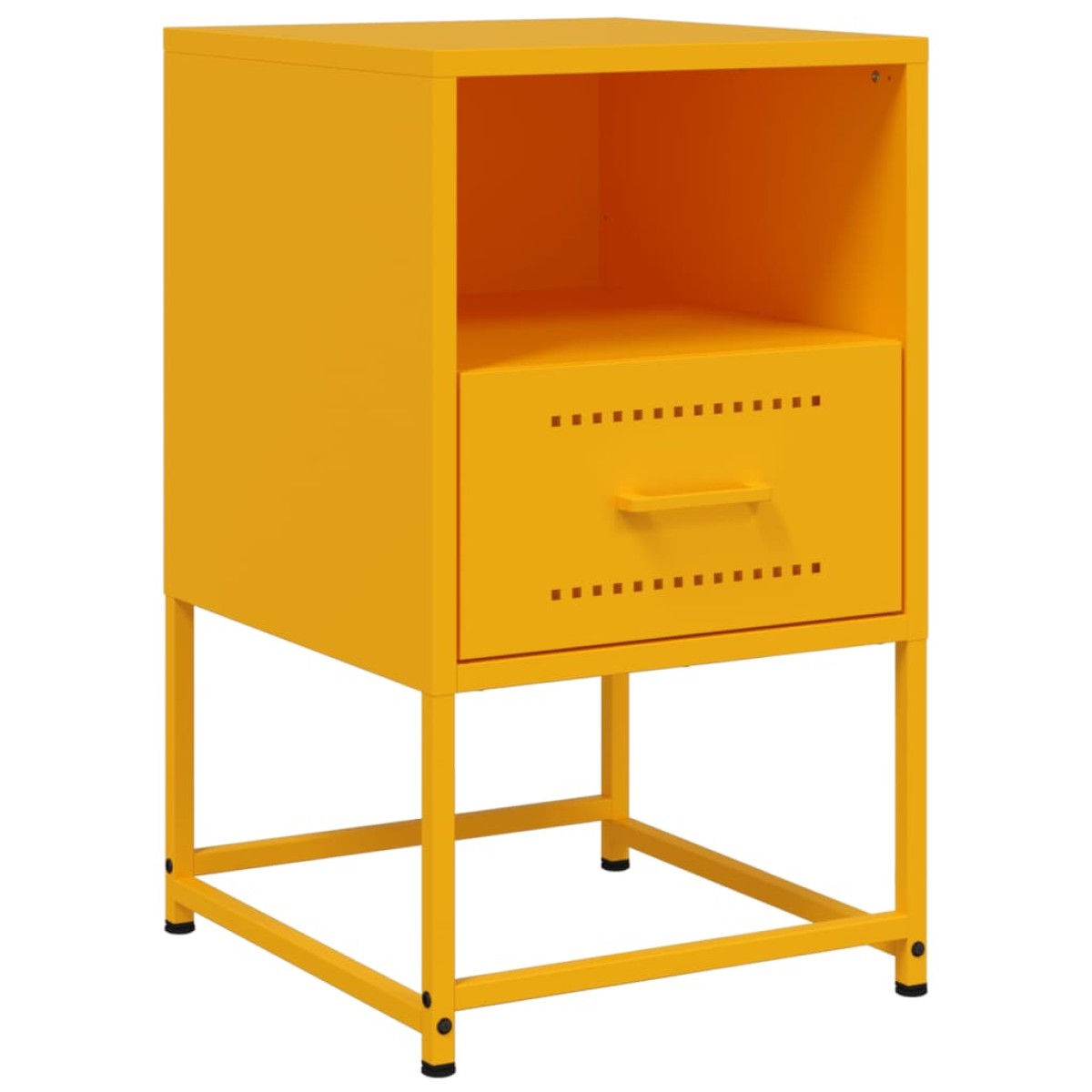 vidaXL Κομοδίνα 2 τεμ. Μουσταρδί 36x39x60,5 εκ. από Χάλυβα