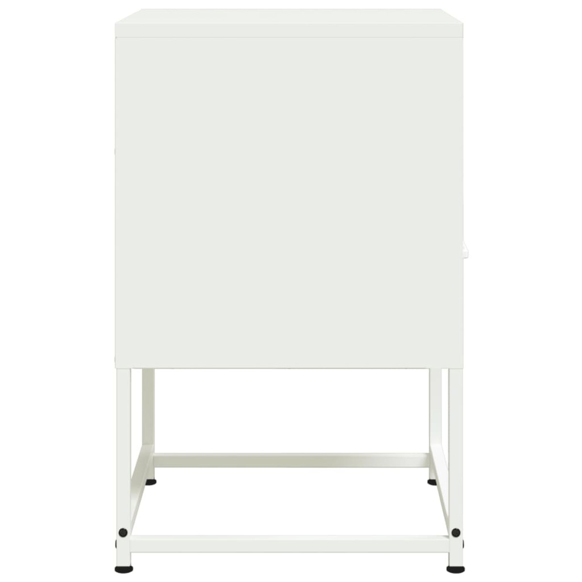 vidaXL Κομοδίνα 2 τεμ. Λευκό 36x39x60,5 εκ. από Χάλυβα