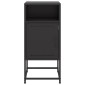 vidaXL Κομοδίνο Μαύρο 36x39x78 εκ. από Χάλυβα