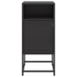 vidaXL Κομοδίνα 2 τεμ. Μαύρα 36x39x78 εκ. Χάλυβα
