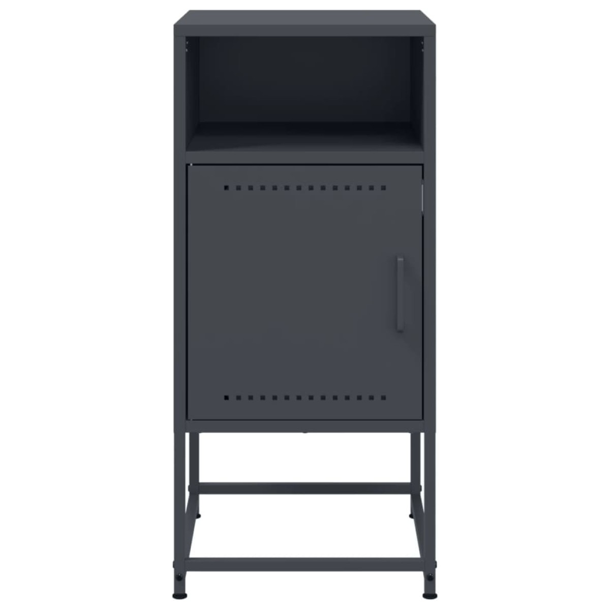 vidaXL Κομοδίνο Ανθρακί 36x39x78 εκ. από Χάλυβα
