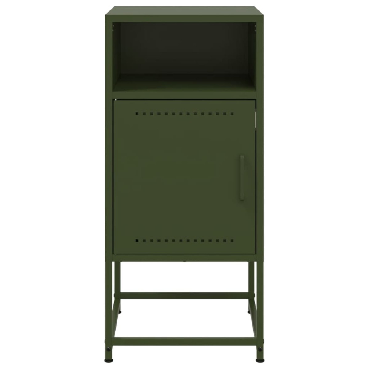 vidaXL Κομοδίνα 2 τεμ. Πράσινο Λαδί 36x39x78 εκ. από Χάλυβα