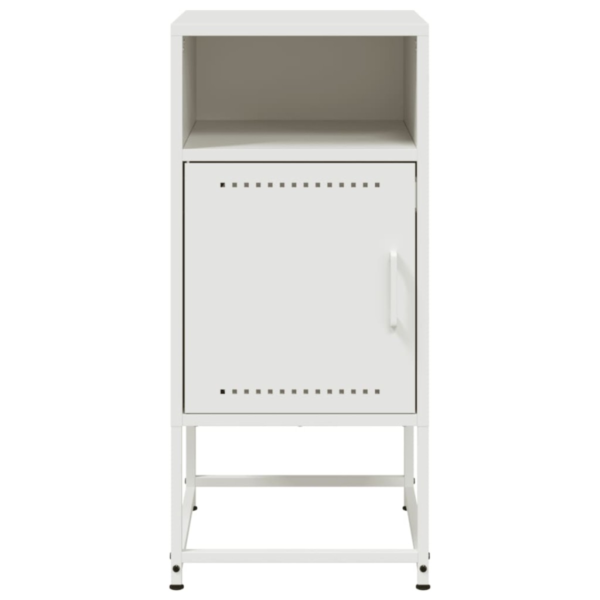 vidaXL Κομοδίνα 2 τεμ. Λευκό 36x39x78 εκ. από Χάλυβα