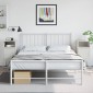 vidaXL Κομοδίνα 2 τεμ. Λευκό 36x39x78 εκ. από Χάλυβα