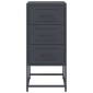 vidaXL Κομοδίνο Ανθρακί 36x39x78 εκ. από Χάλυβα