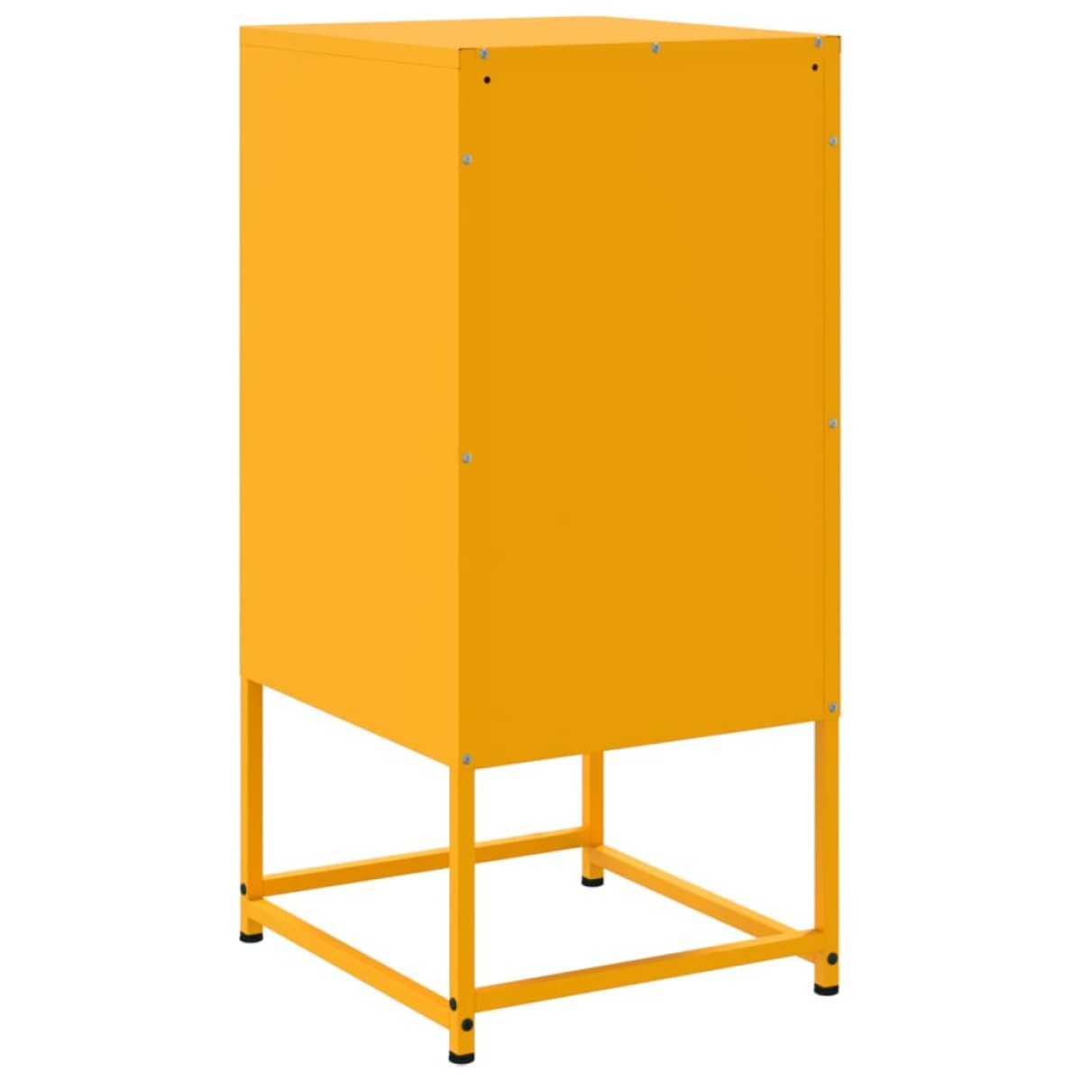 vidaXL Κομοδίνο Μουσταρδί 36x39x78 εκ. από Χάλυβα
