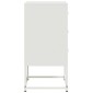 vidaXL Κομοδίνα 2 τεμ. Λευκό 36x39x78 εκ. από Χάλυβα