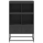 vidaXL Ντουλάπι Μαύρο 68x39x111,5 εκ. από Χάλυβα