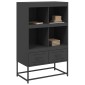 vidaXL Ντουλάπι Μαύρο 68x39x111,5 εκ. από Χάλυβα