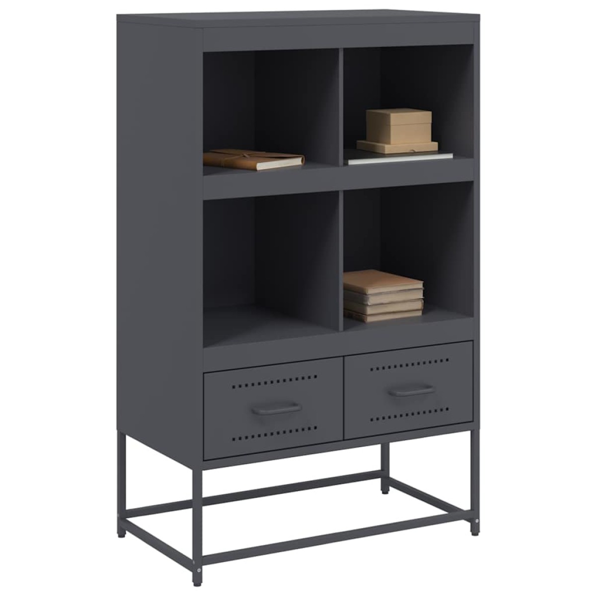 vidaXL Ντουλάπι Ανθρακί 68x39x111,5 εκ. από Χάλυβα