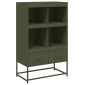 vidaXL Ντουλάπι Πράσινο Λαδί 68x39x111,5 εκ. από Ατσάλι