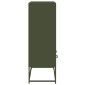 vidaXL Ντουλάπι Πράσινο Λαδί 68x39x111,5 εκ. από Ατσάλι