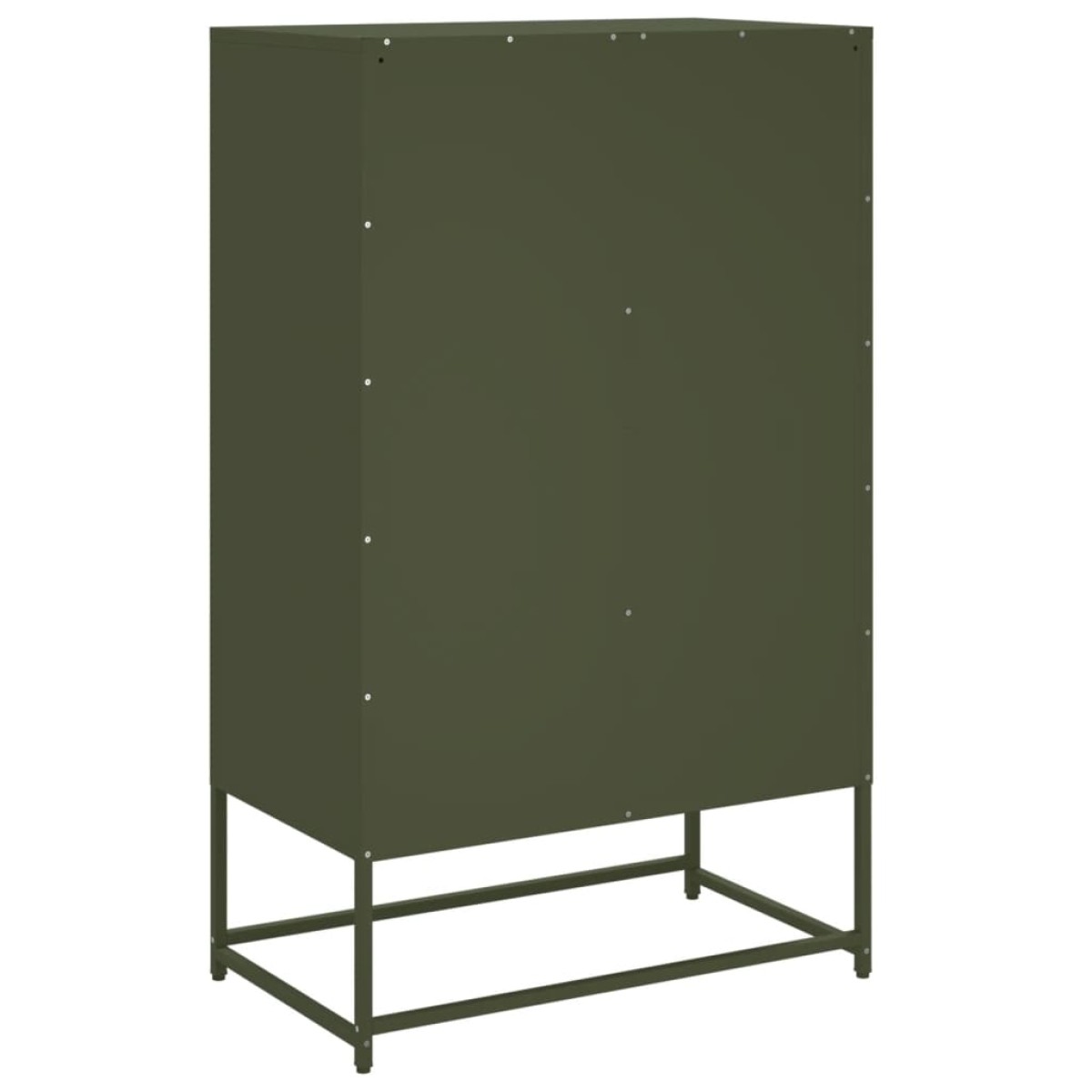 vidaXL Ντουλάπι Πράσινο Λαδί 68x39x111,5 εκ. από Ατσάλι