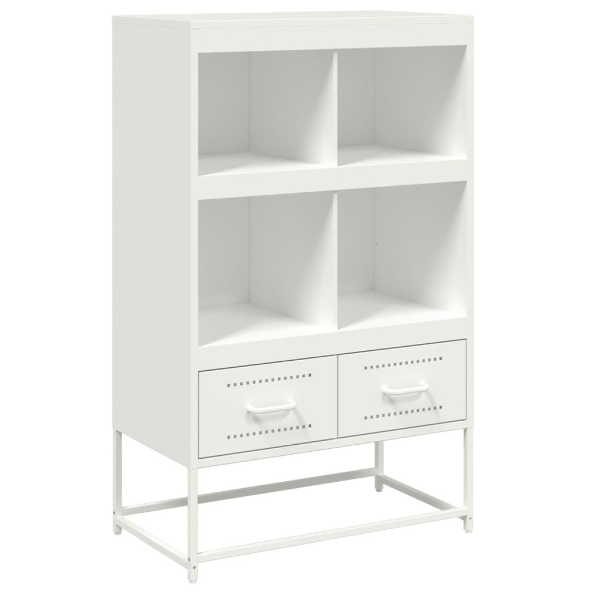 vidaXL Ντουλάπι Λευκό 68x39x111,5 εκ. από Χάλυβα